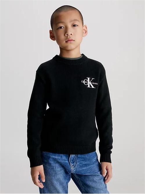 ESSENTIAL MONOGRAM SWEATER CALVIN KLEIN JEANS | IB0IB01871/BEH